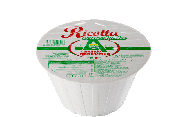 Ricotta in the basket 1,75 kg